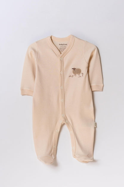 Set 2 salopete lungi, Lamb, BabyCosy, 100% bumbac organic