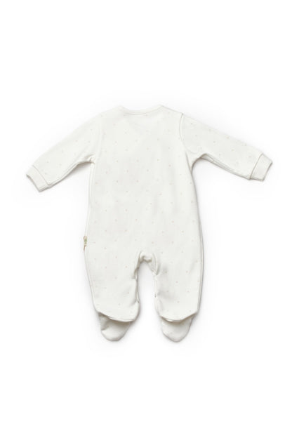 Set 2 salopete petrecute TeddyBear, 100%bumbac organic, BabyCosy