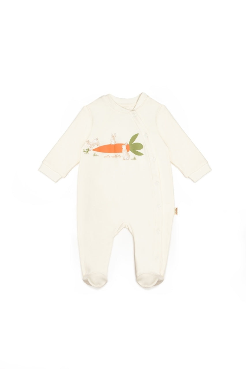 Set 2 salopete Rabbit, 100%bumbac organic, BabyCosy