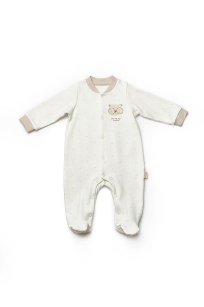 Set 2 salopete TeddyBear, 100%bumbac organic, BabyCosy