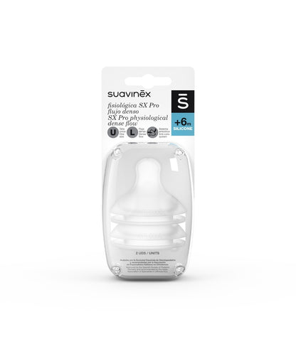 Set 2 tetine SX PRO, debit dens, +6 luni, Suavinex