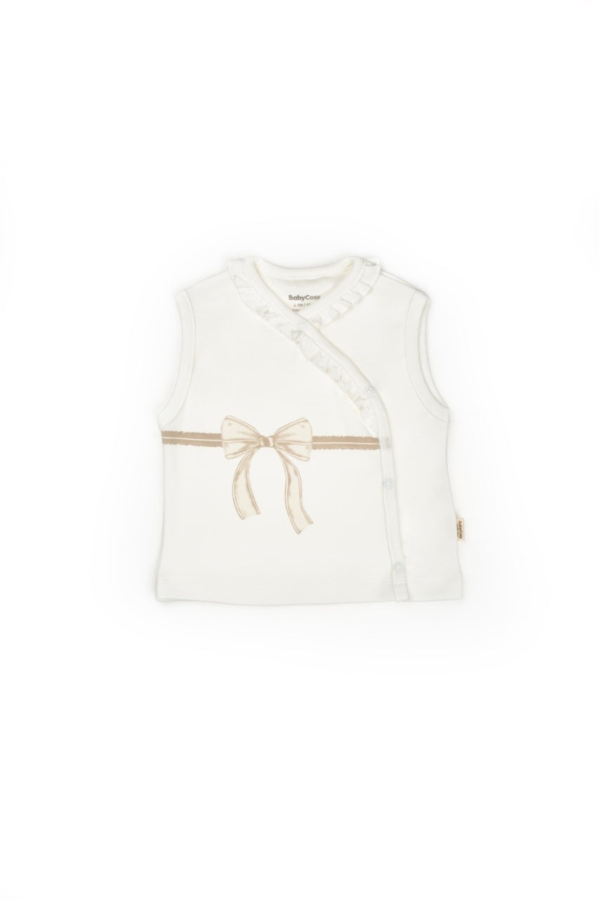 Set 2 vestute pentru bebelusi, stone, BabyCosy Organic Wear