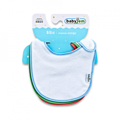 Set 3 bavete BabyJem, cu capse, din bumbac