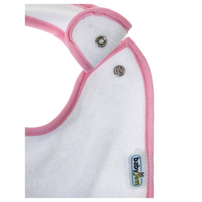 Set 3 bavete BabyJem, cu capse, din bumbac
