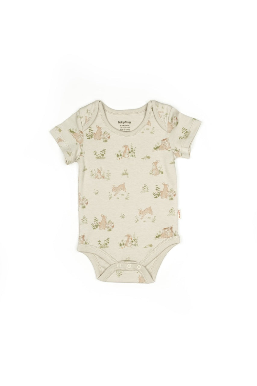 Set 3 body Rabbit, BabyCosy, 100% bumbac