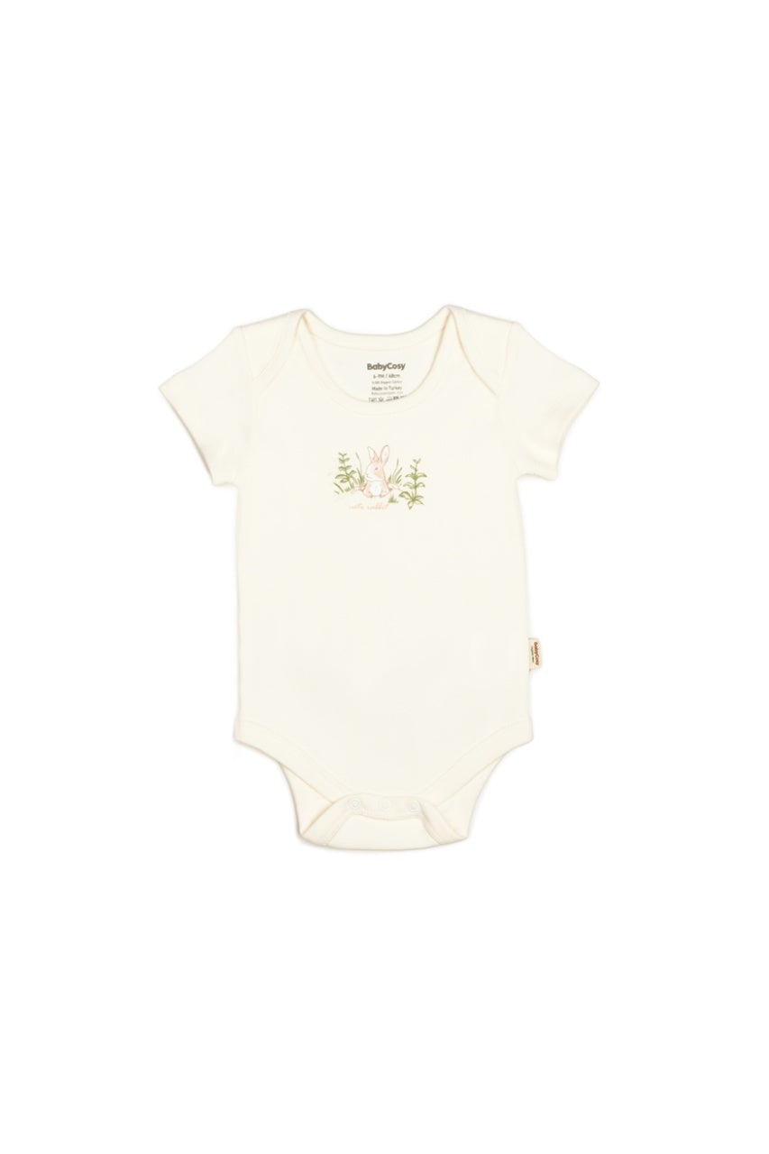 Set 3 body Rabbit, BabyCosy, 100% bumbac