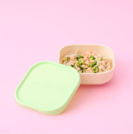 Set 3 boluri pentru hrana bebelusi Miniware Snack Bowl, 100% din materiale naturale biodegradabile, Aqua+Grey+Keylime -