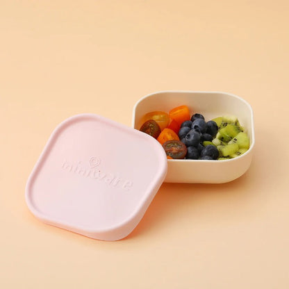 Set 3 boluri pentru hrana bebelusi Miniware Snack Bowl, 100% din materiale naturale biodegradabile, Cotton Candy+Toffee+Vanilla