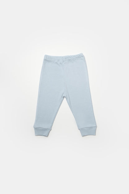 Set 3 piese:bluza, pantaloni si caciulita Bamboo, bleu, BabyCosy, 50% bumbac+50%bambus
