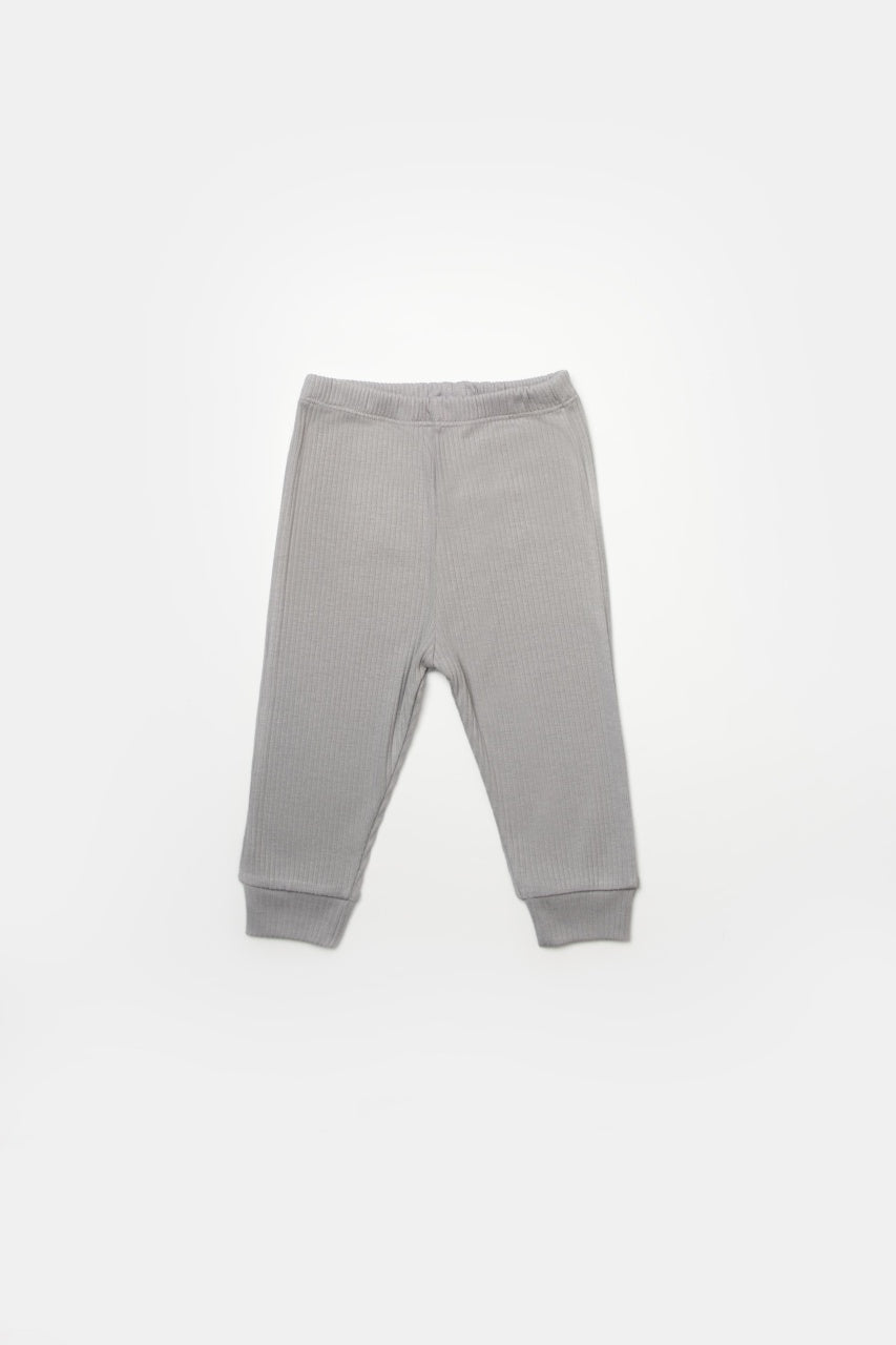 Set 3 piese:bluza, pantaloni si caciulita Bamboo, gri, BabyCosy, 50% bumbac+50%bambus
