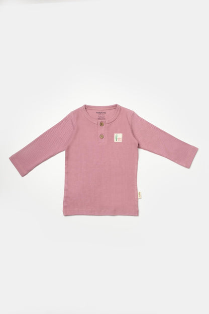 Set 3 piese:bluza, pantaloni si caciulita Bamboo, roz inchis, BabyCosy, 50% bumbac+50%bambus