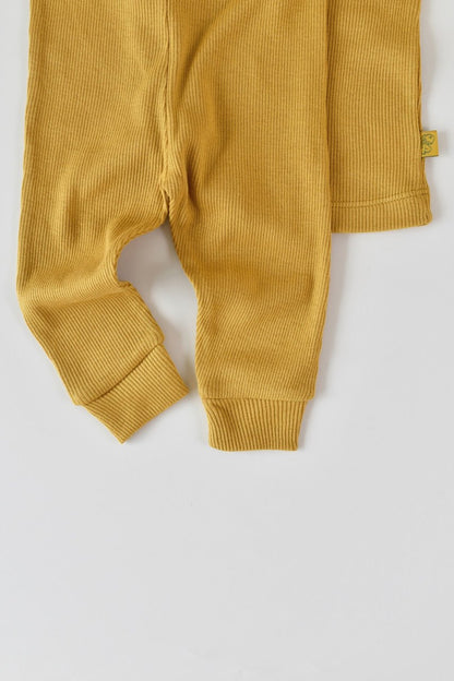 Set 3 piese: bluzita cu maneca lunga, pantaloni lungi si caciulita din bumbac organic si modal - Sofran, BabyCosy
