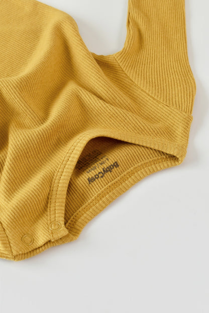 Set 3 piese: body cu maneca lunga, pantaloni lungi si caciulita din bumbac organic si modal - Sofran, BabyCosy