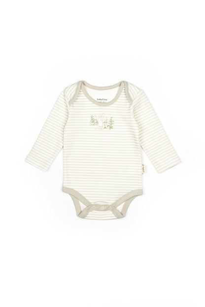 Set 3 piese:body, pantaloni si baveta Rabbit, BabyCosy, 100% bumbac