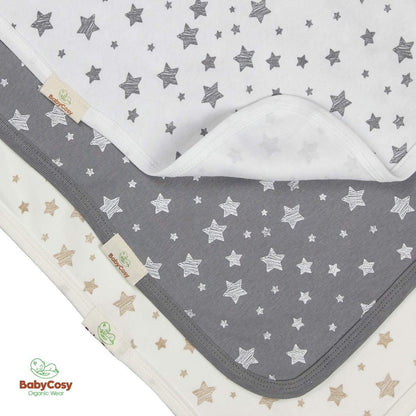 Set 3 prosopele, bumbac organic 100%, 30x40cm, BabyCosy