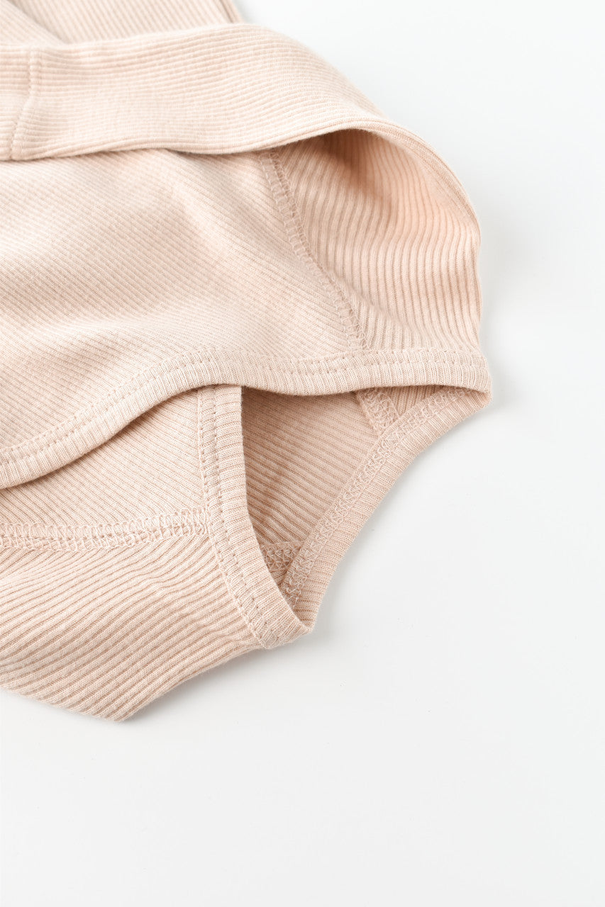 Set 4 piese: bluza, pantaloni, caciulita si manusi din bumbac organic si modal - Blush, BabyCosy
