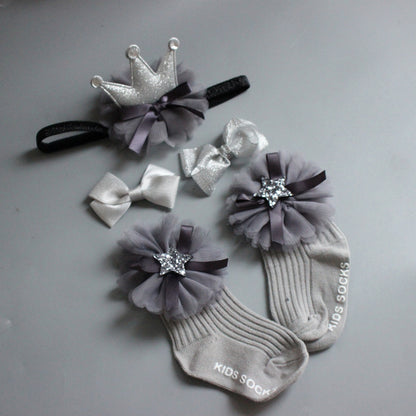 Set 4 piese - sosete cu accesorii Drool