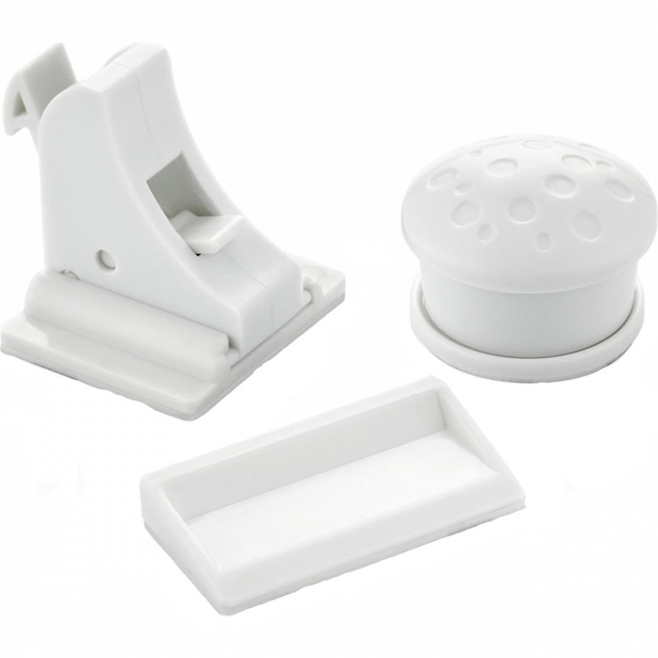 Set 4 sigurante magnetice pentru usi de dulapuri si sertare BabyJem