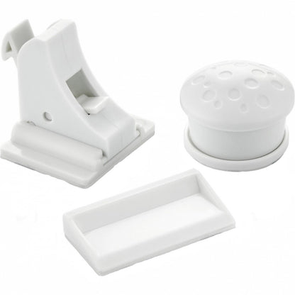 Set 4 sigurante magnetice pentru usi de dulapuri si sertare BabyJem