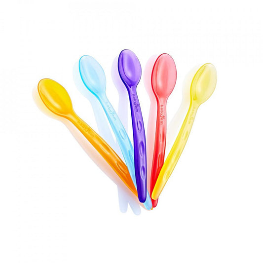 Set 5 lingurite multicolore BabyJem Rainbow - Lingurita