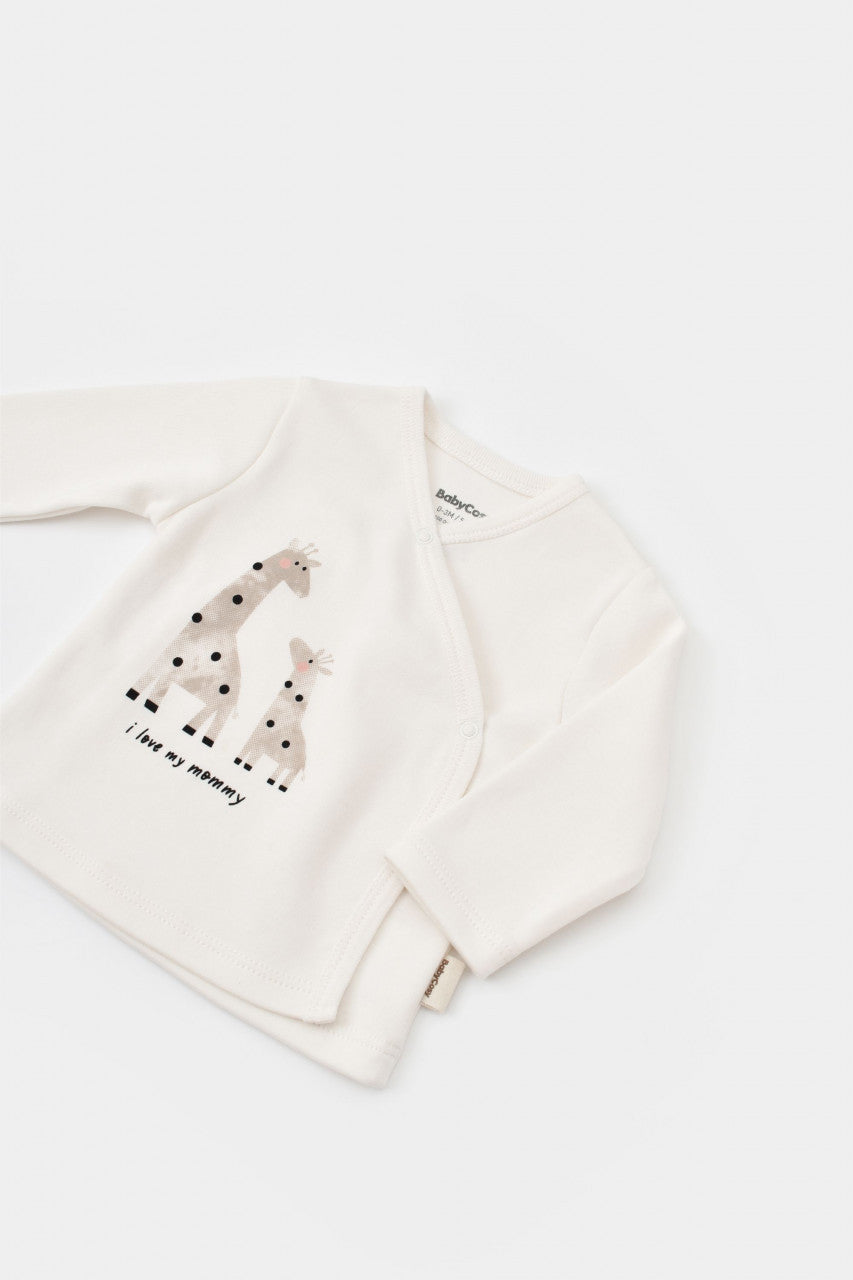 Set 5 piese Girafa, BabyCosy, 100% bumbac organic