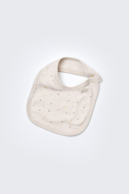 Set 5 piese pentru nou nascut - 100% bumbac organic - Crem cu buline, BabyCosy