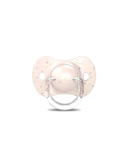 Set biberon 270ml + suzetă 0-6m + lănțișor Roz Gold Premium