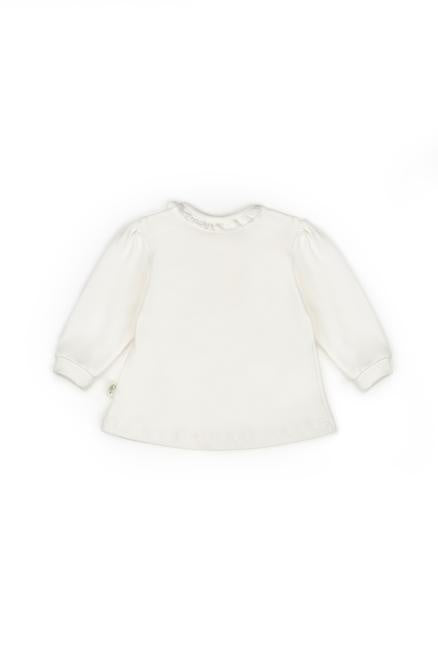 Set bluză și pantalon, Bow, BabyCosy, 100%bumbac organic, Powder