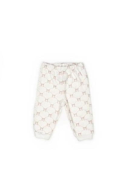 Set bluză și pantalon, Bow, BabyCosy, 100%bumbac organic, Powder
