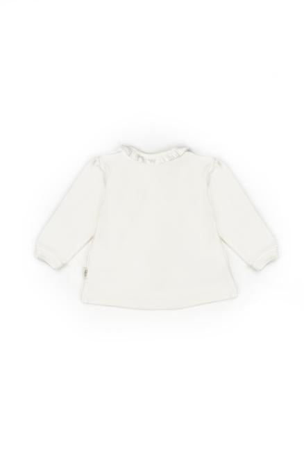 Set bluză și pantalon, Bow, BabyCosy, 100%bumbac organic, Stone