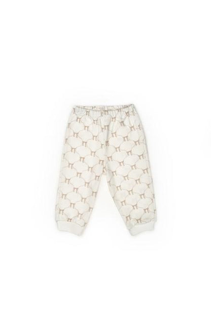 Set bluză și pantalon, Bow, BabyCosy, 100%bumbac organic, Stone
