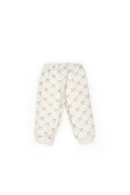Set bluză și pantalon, Bow, BabyCosy, 100%bumbac organic, Stone