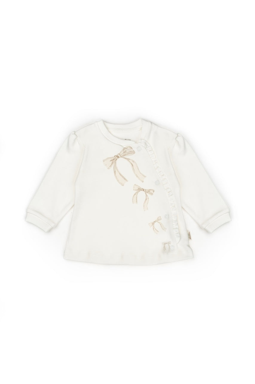 Set bluză și pantalonași, Bow, BabyCosy, 100%bumbac organic