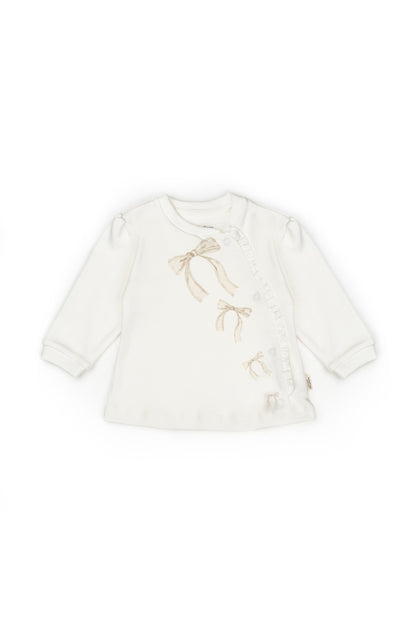 Set bluză și pantalonași, Bow, BabyCosy, 100%bumbac organic