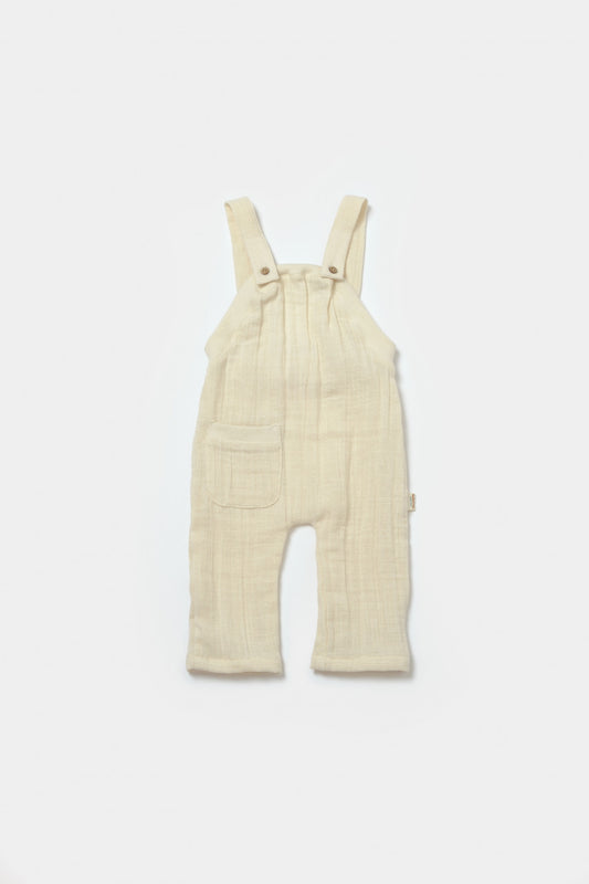 Set bluza si salopeta, Winter muselin, 100% bumbac - Stone, BabyCosy - Bluza, Salopeta