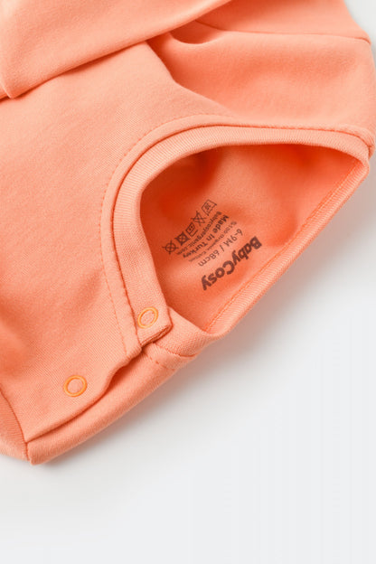 Set bluzita cu maneca lunga si pantaloni lungi - bumbac organic 100% - Roz, BabyCosy