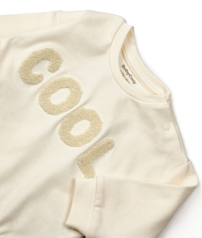 Set bluzita si pantaloni COOL - Ecru, BabyCosy