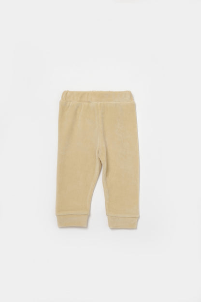 Set bluzita si pantaloni Elefant, 80%bumbac organic si 20% poliester - Stone, BabyCosy