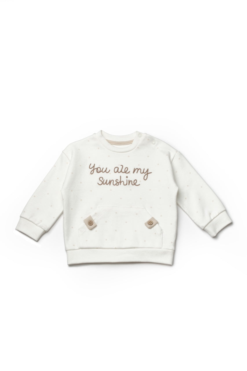 Set bluzita si pantaloni TeddyBear, 100%bumbac organic, BabyCosy