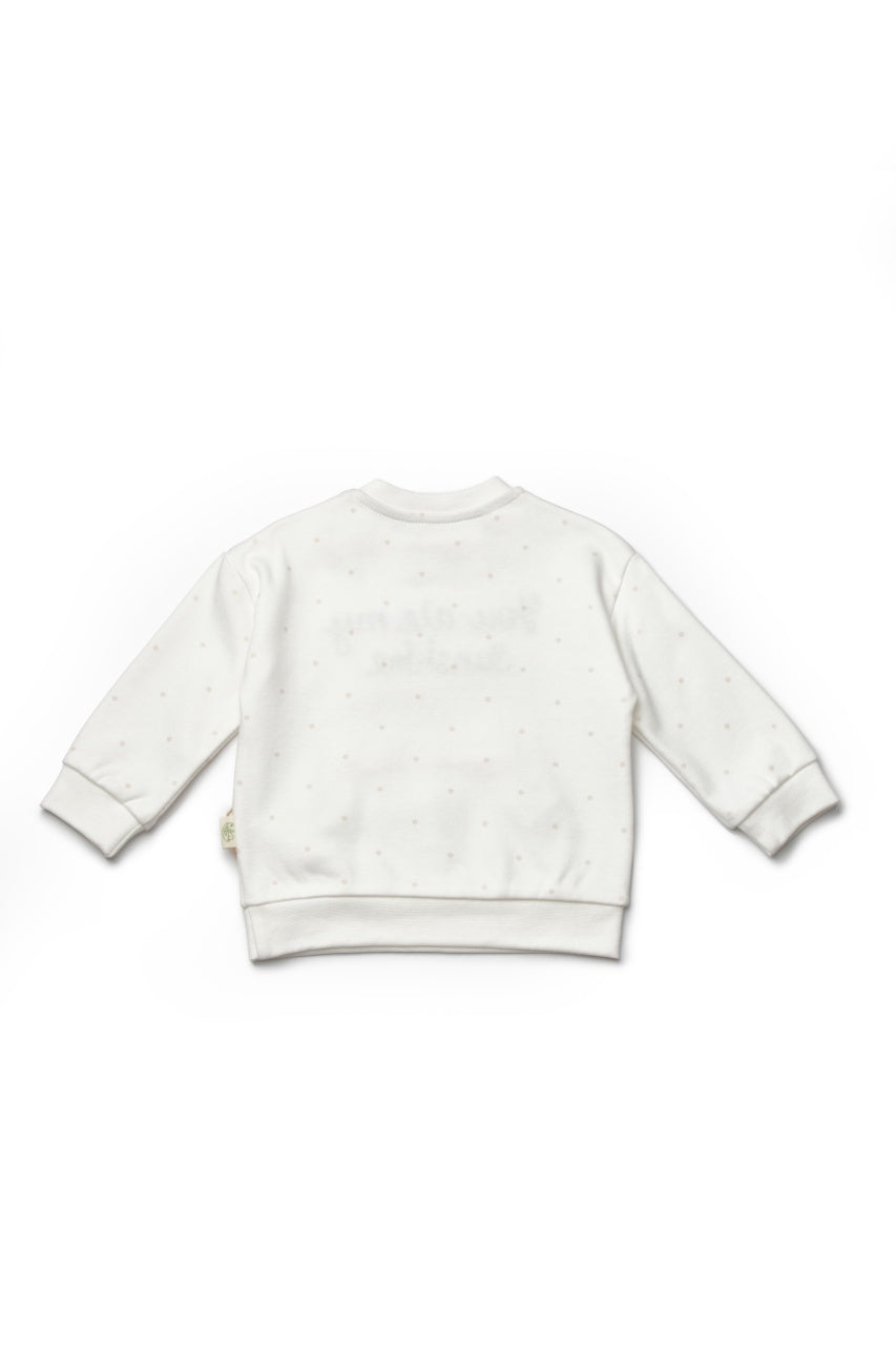 Set bluzita si pantaloni TeddyBear, 100%bumbac organic, BabyCosy