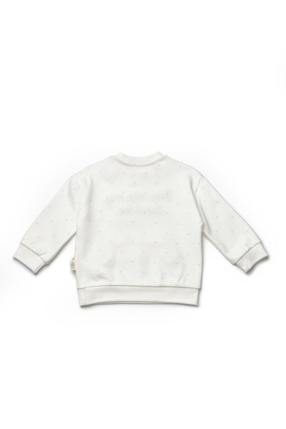 Set bluzita si pantaloni TeddyBear, 100%bumbac organic, BabyCosy