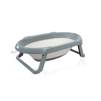 Set cadita pliabila de baie Babyjem, 5 piese, antracit