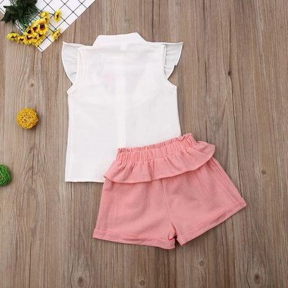 Set camasuta si pantaloni cu broderie Drool
