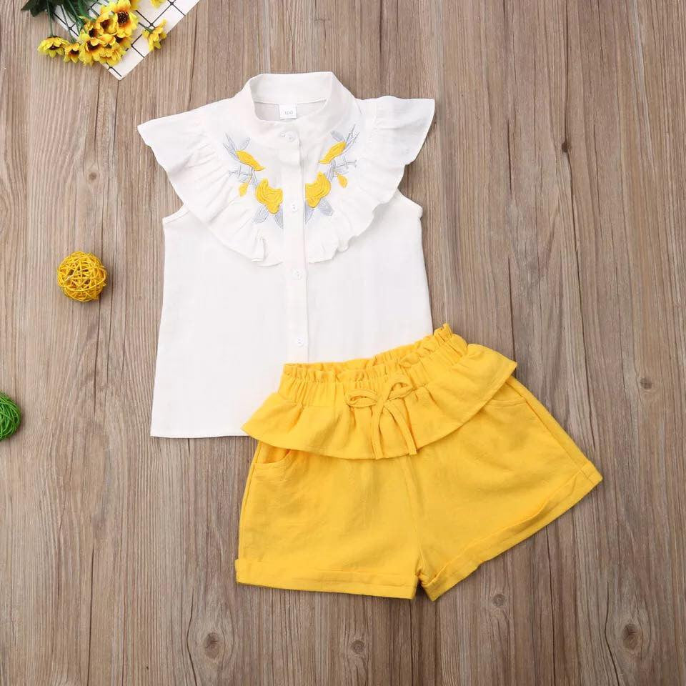 Set camasuta si pantaloni cu broderie Drool