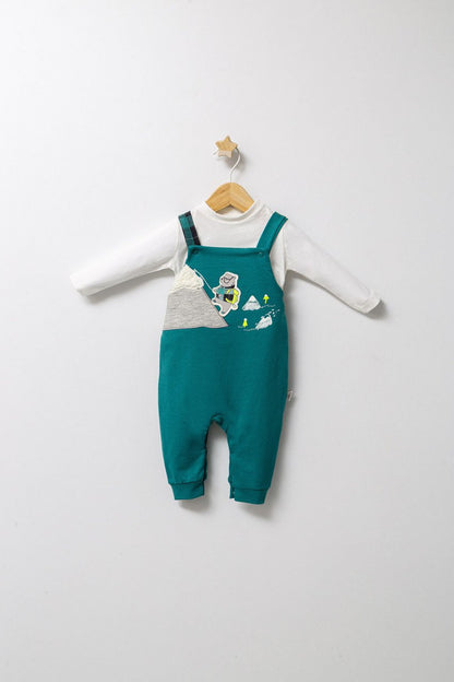 Set cu salopeta si bluzita pentru bebelusi Mountain, Tongs baby