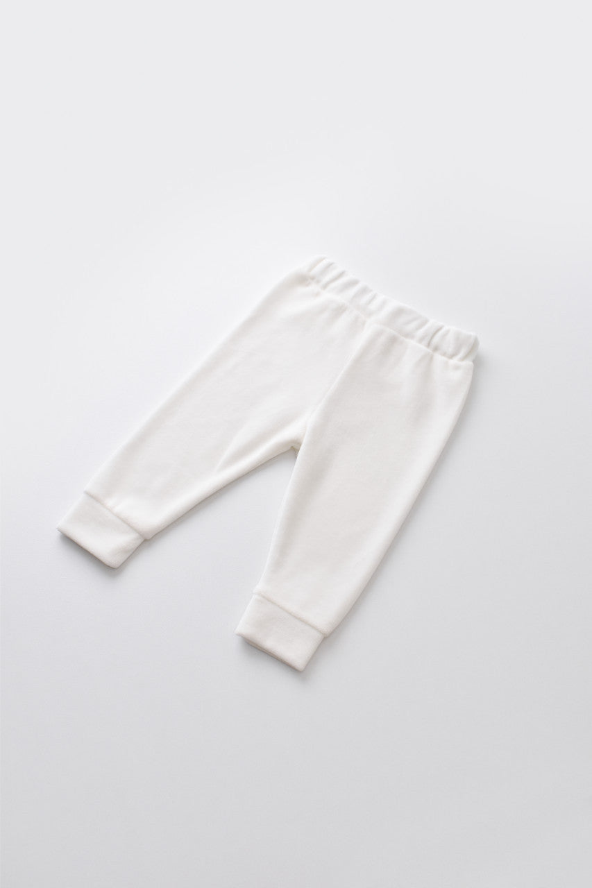Set Curcubeu cu bluzita cu maneca lunga si pantaloni lungi din 80%bumbac organic si 20% poliester - Ecru, BabyCosy