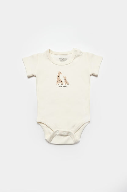 Set de 10 piese pentru nou nascut, 100% bumbac organic, Giraffe, BabyCosy