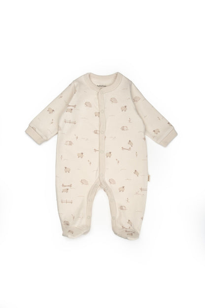 Set de 10 piese pentru nou nascut, 100% bumbac organic, Lamb, BabyCosy