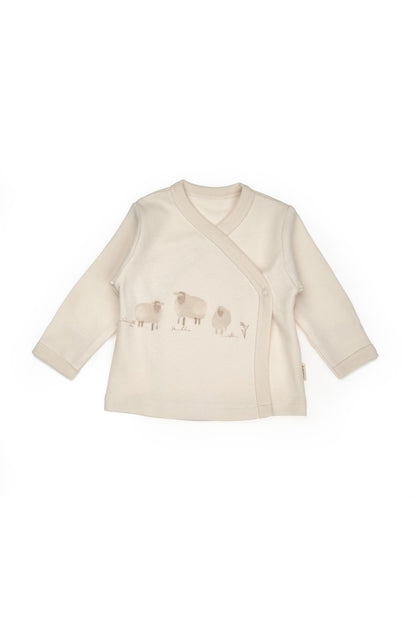 Set de 10 piese pentru nou nascut, 100% bumbac organic, Lamb, BabyCosy