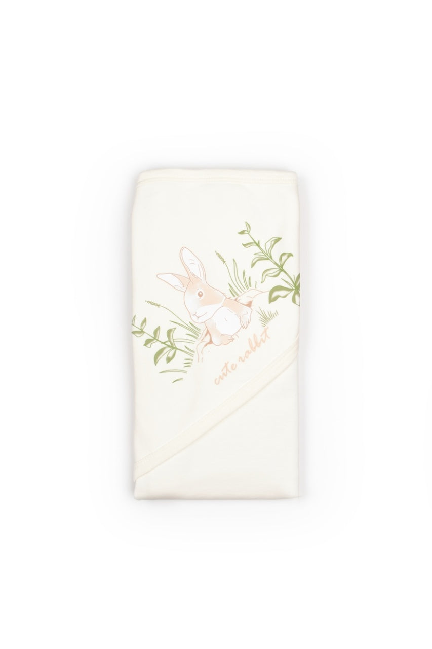 Set de 10 piese pentru nou nascut, 100% bumbac organic, Rabbit, BabyCosy